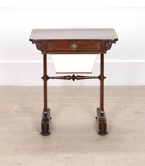 19th Century English Rosewood Lamp Table