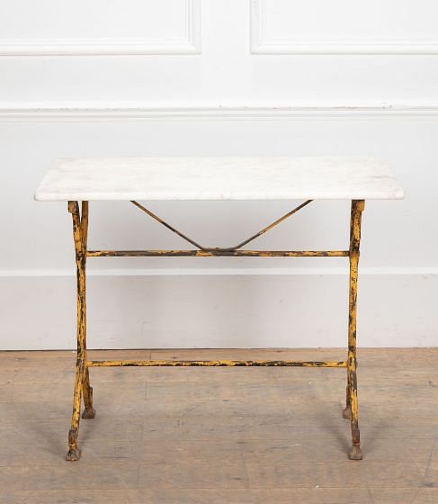 19th Century French Metal Bistro Table