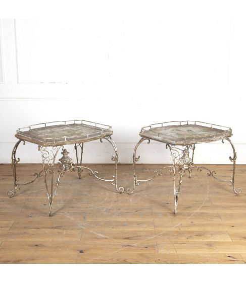 Pair of 20th Century American Conservatory Tables