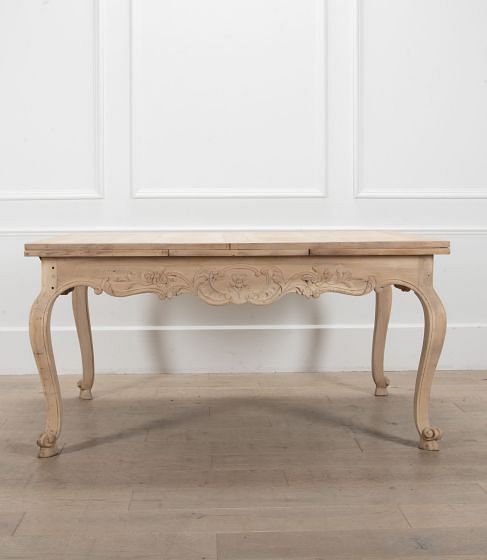 19th Century Louis XV Extending Bleached Walnut Table