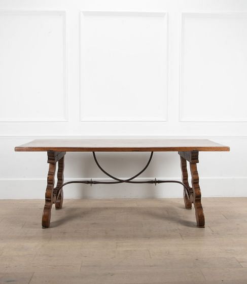 Spanish Style 19th Century Oak Dining Table