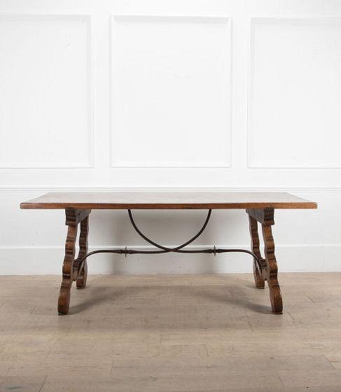SALE: Spanish Style 19th Century Oak Dining Table