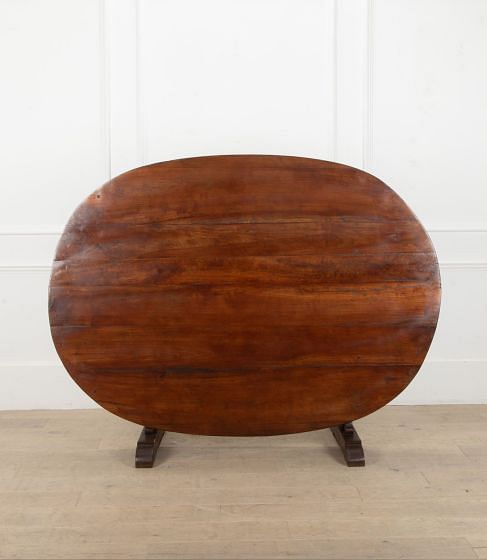 19th Century French Cherry Wood Vendage Table