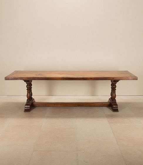 20th Century English Oak Refectory Table
