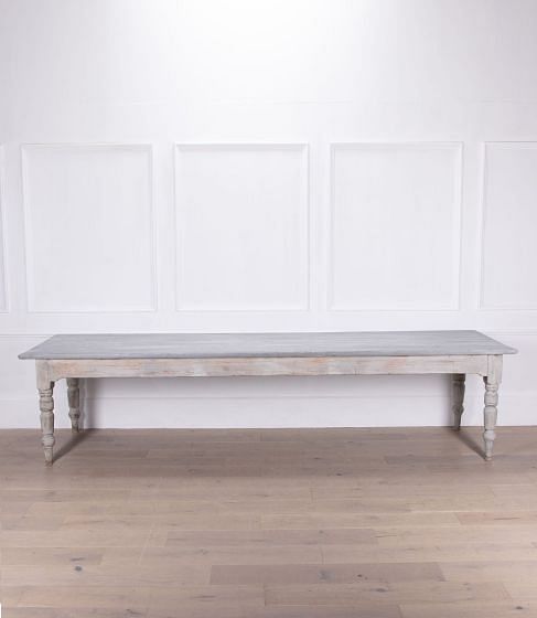 20th Century Painted Farmhouse Dining Table