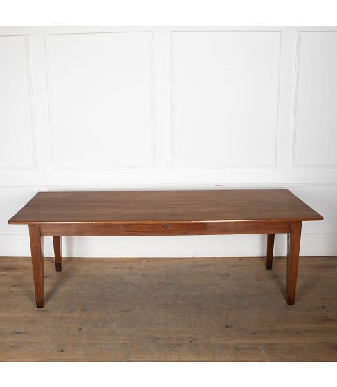 19th Century French Cherry Wood Farmhouse Table