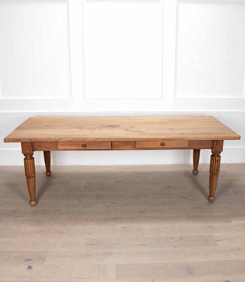 20th Century French Elm Farmhouse Table