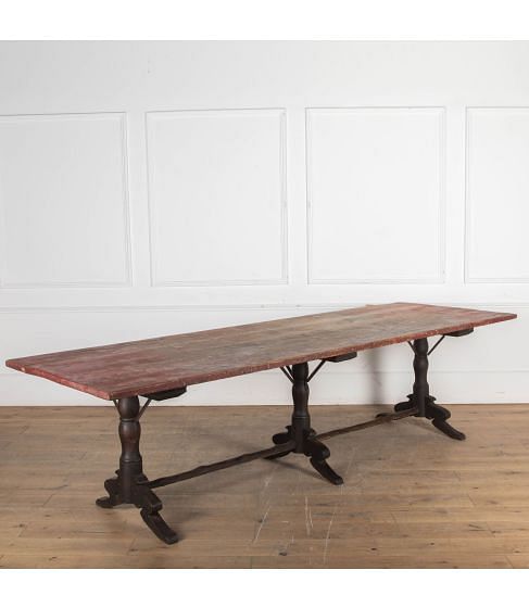19th Century Italian Pedestal Dining Table