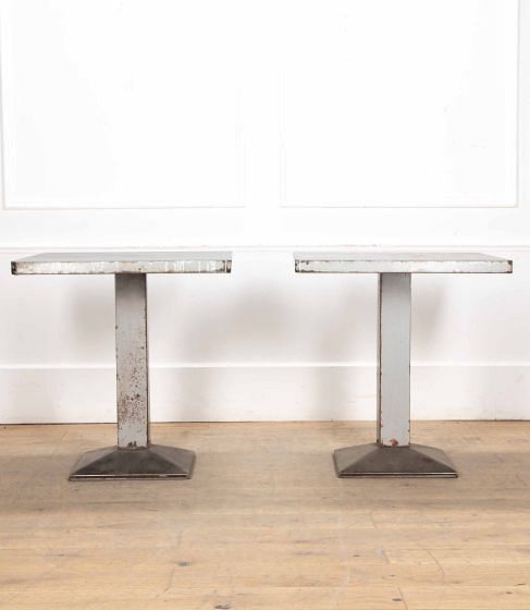 Pair of Mid-Century French Tolix Tables