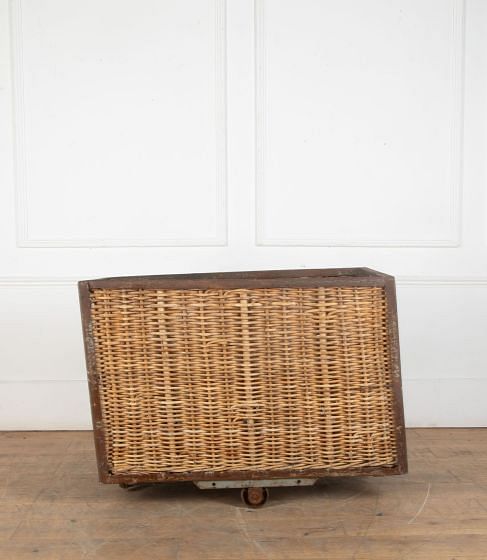 Early 20th Century Wicker Linen Trolley