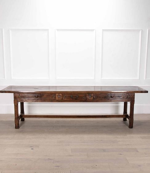 19th Century French Walnut Serving Table