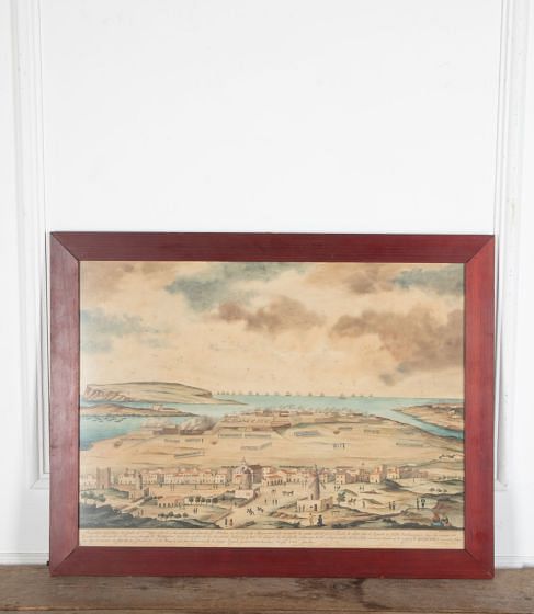 Early 19th Century Spanish Painting of Menorca by Alexander