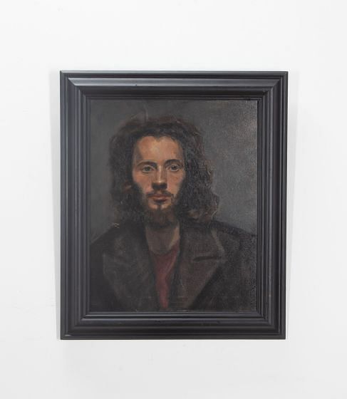 Mid-Century Self Portrait Attributed to Robert O Lenkiewicz