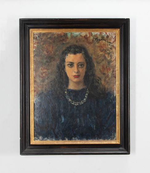 Mid-20th Century British Oil Painting 'Portrait of a Lady'