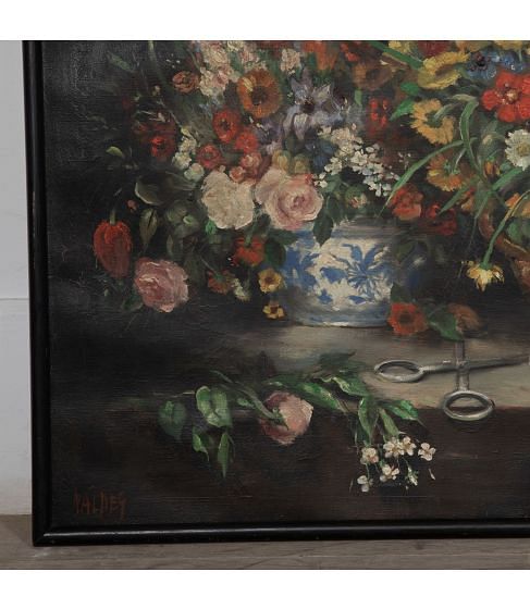 Large 19th Century Signed Still Life Painting