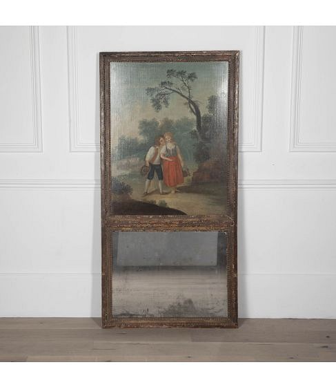 Early 19th Century French Trumeau Mirror