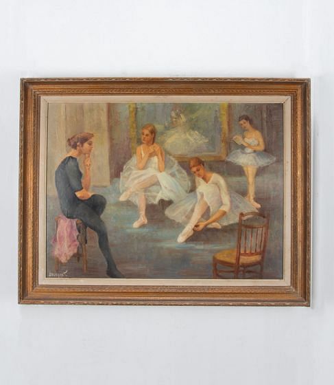 20th Century Painting 'Les Danseuses' By Mireille Bousquet