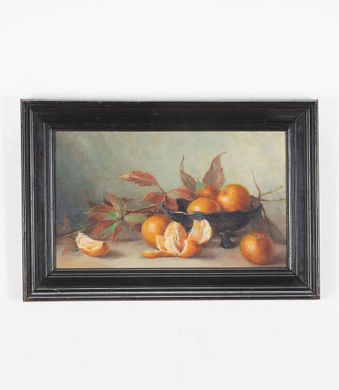 Framed Oil Painting Of Oranges
