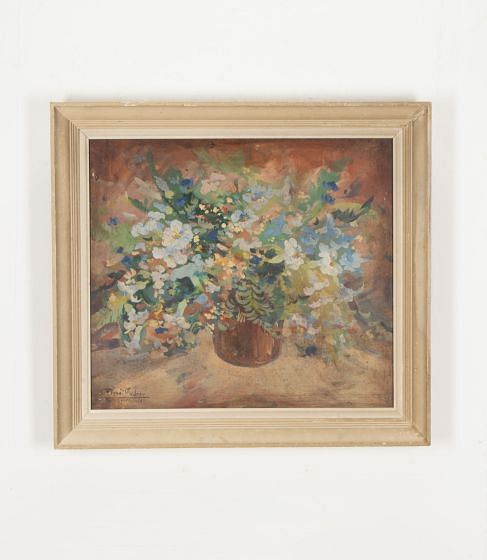 20th Century Spanish Still Life Oil on Board Painting