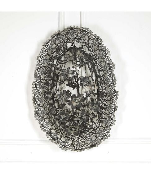 Large 20th Century French Beaded Wreath