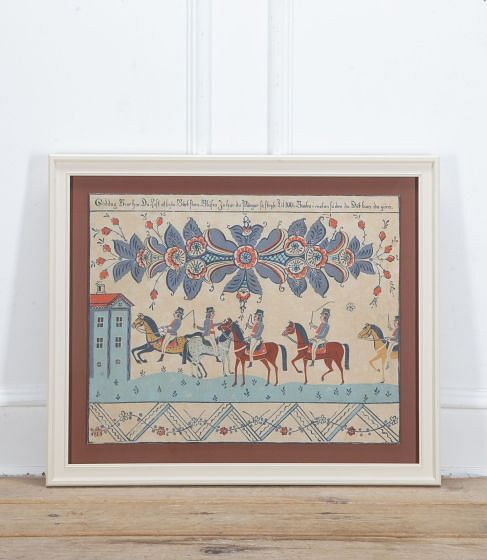 Mid 20th Century Framed Swedish Textile