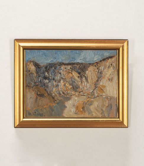 20th Century Swedish Oil on Board Painting