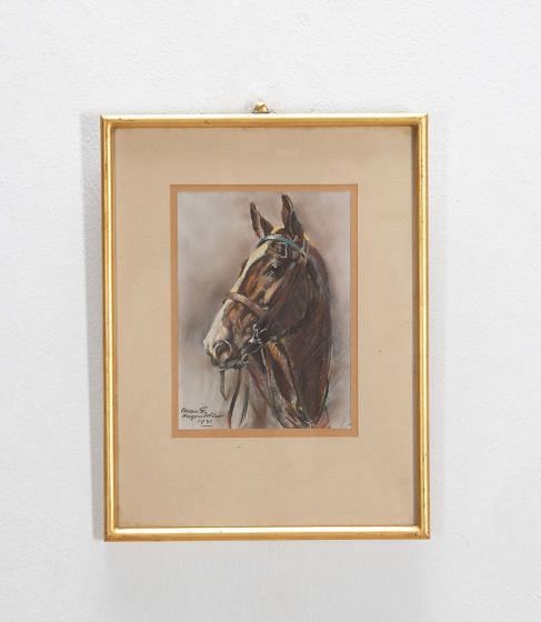 19th Century Small Watercolour of a Horse