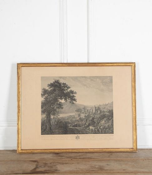18th Century Engraving of a Rural Scene