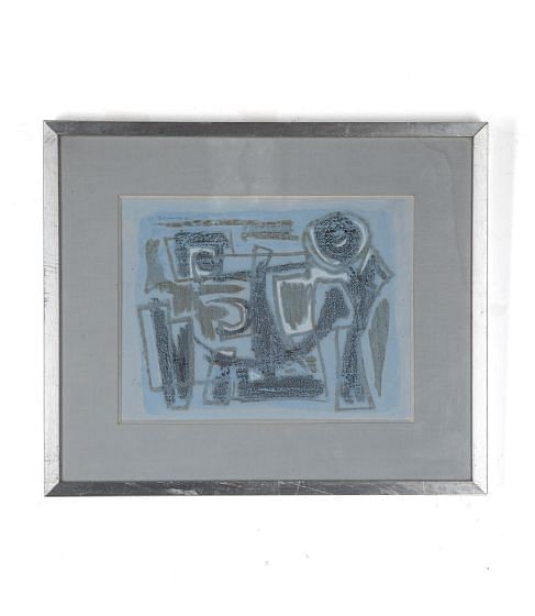 Small 20th Century French Signed Abstract Painting