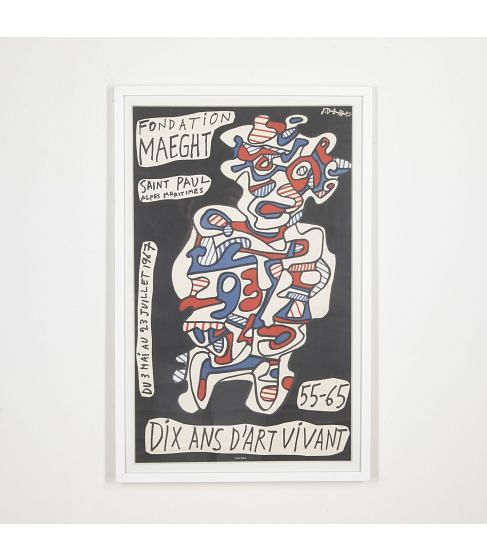 Mid-Century French Jean Dubuffet Poster