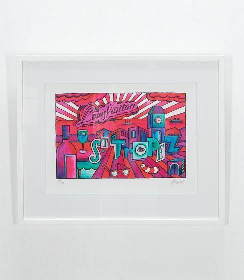 Original Silkscreen by André for Louis Vuitton Saint-Tropez