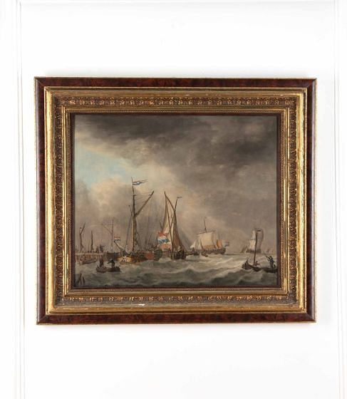 18th Century Dutch Seascape Painting by Jan Verbruggen
