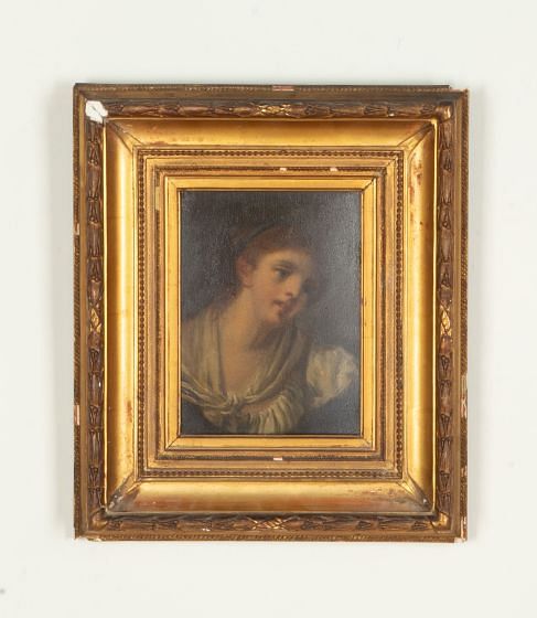 18th Century Oil on Panel Portrait of a Lady
