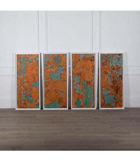 Set of Four 20th Century Abstract Paintings