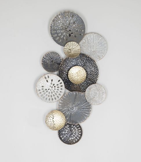 Mid-Century Dutch Wall Sculpture in Lacquered Metal