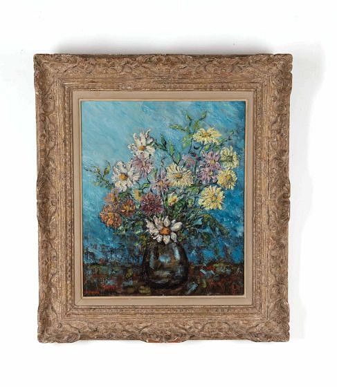 20th Century French Still Life Painting of Flowers