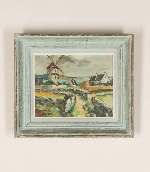 20th Century French Oil on Canvas Landscape Painting