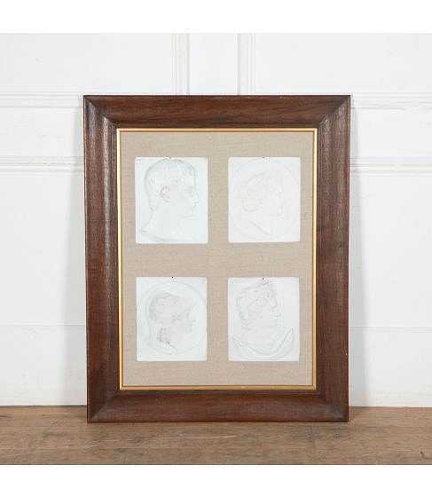 19th Century Four Framed Classical Heads