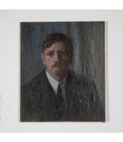 20th Century Danish Oil on Canvas Portrait