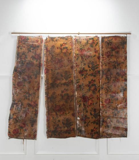 20th Century English Printed Cotton Panels from a Folding Screen