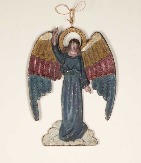 20th Century Spanish Guardian Angel Plaque