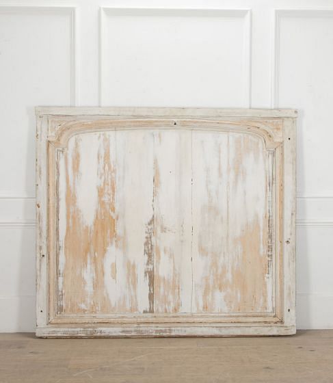 Large 18th Century French White Painted Moulded Panel