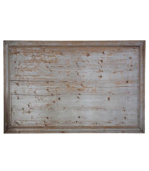 Large 19th Century French Blue Painted Panel