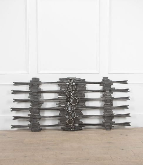20th Century Italian Iron Brutalist Wall Decoration