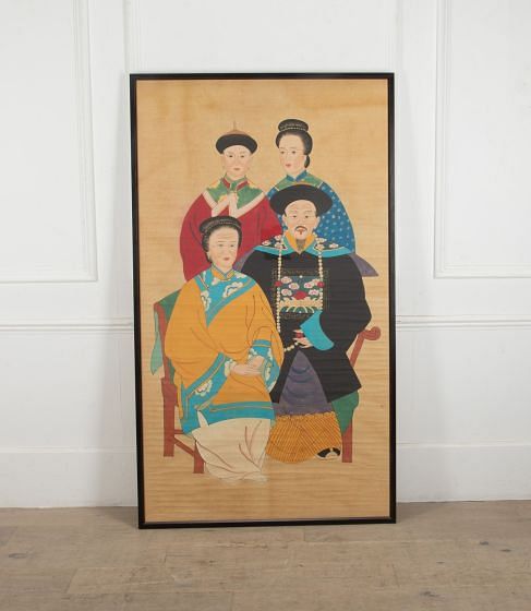 Early 20th Century Chinese Ancestor Group Portrait