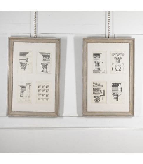 Pair of 19th Century English Framed Architectural Prints