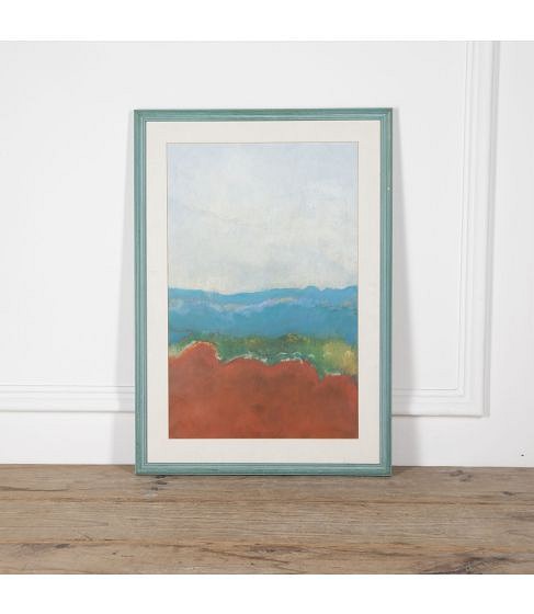 20th Century Abstract Pastel Landscape Painting