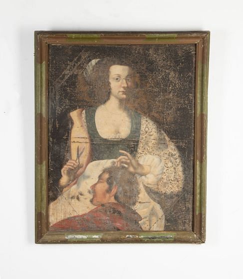 17th Century French Portrait of Samson and Delilah