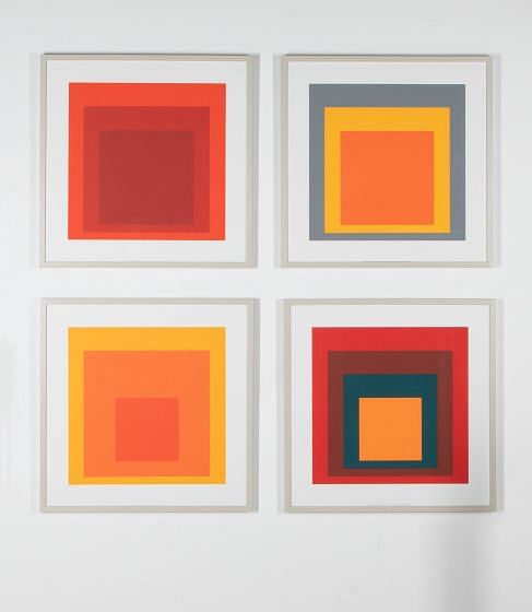 Set of Four 20th Century Joseph Albers Silkscreen Prints