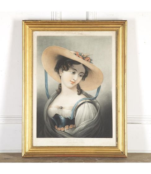 Lithograph of Mademoiselle Vanmaeler